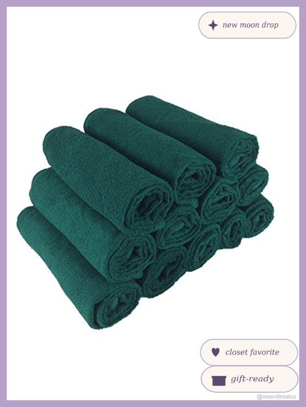 100% Cotton Salon Towels 12 Pack Bleach Resistant Quick Dry Hair Towels